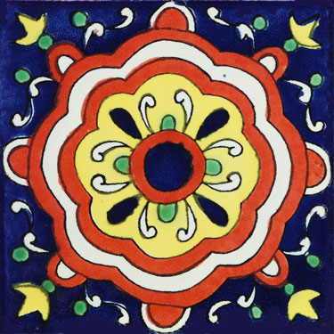 Mexican Handmade Tile Cupula Ceramico 1086